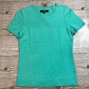Alex Marie 100% Cashmere Short Sleeve Sweater S